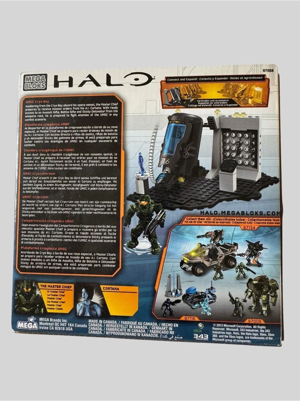 BNIB Mega Bloks Halo UNSC Cryo Bay Building Set - Set number 97088